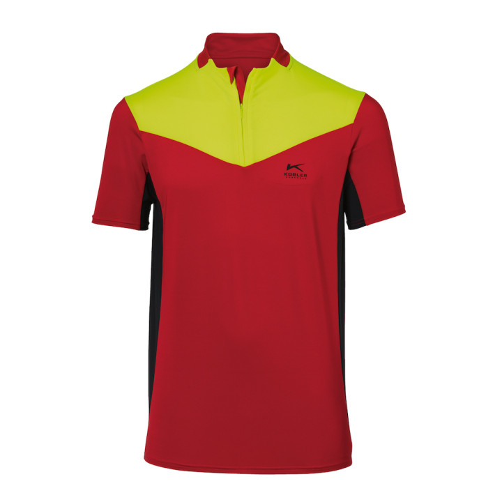 Tee-shirt forest rouge et jaune