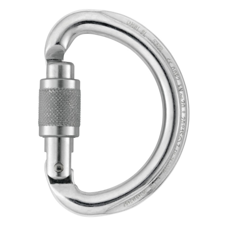 Mousqueton OMNI Petzl - Fermeture à vis ou automatique