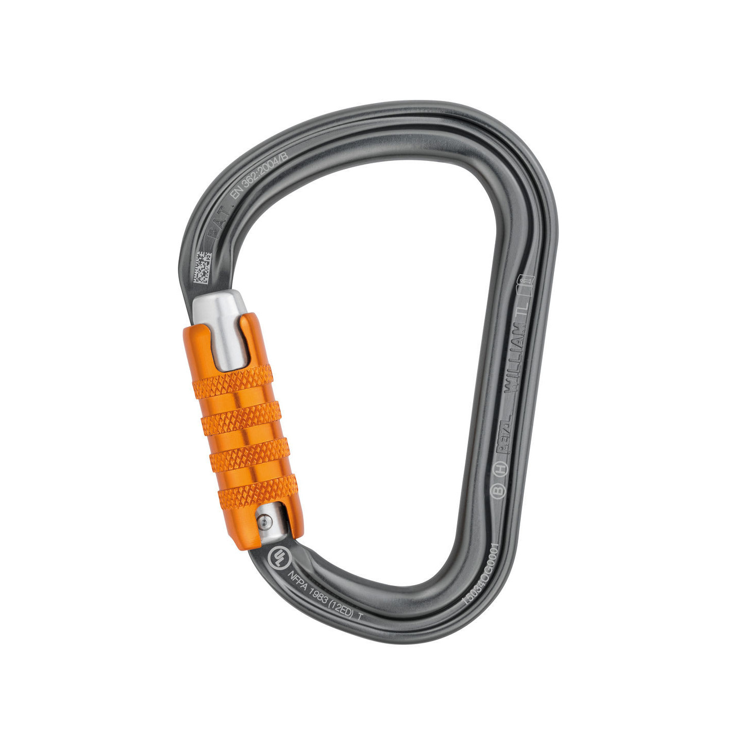 Un mousqueton manuel à vis Mousqueton William Triact-Lock Petzl
