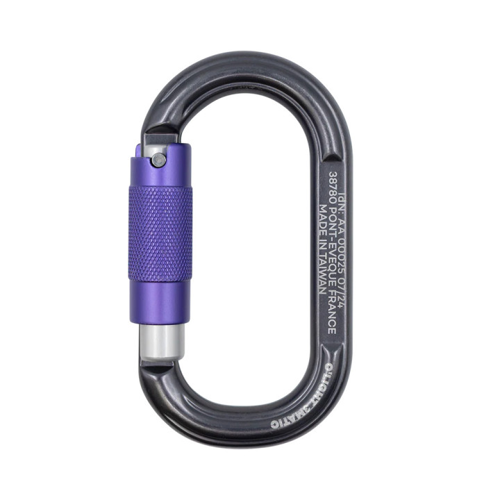 Mousqueton O'light 3-MATIC oval en aluminium Beal