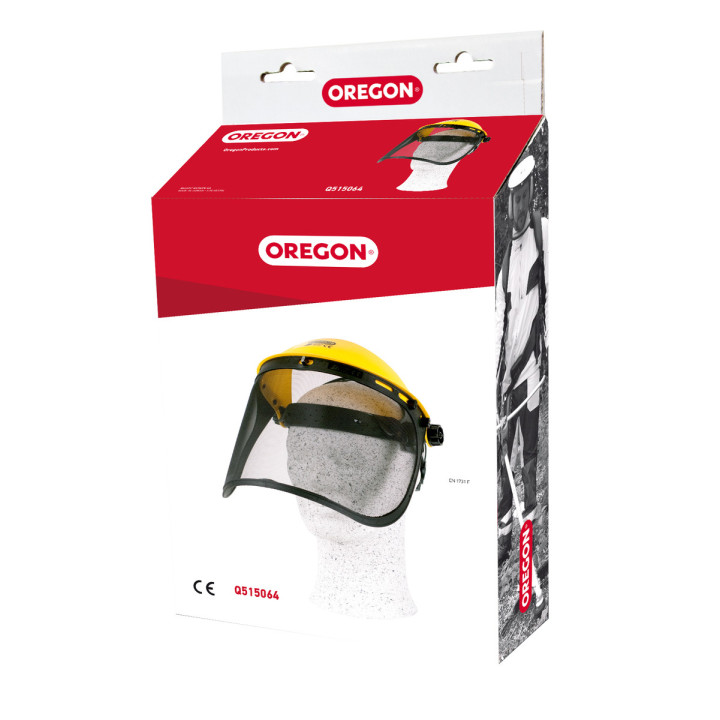 Visière de protection grillagée pour tronçonnage et débroussaillage