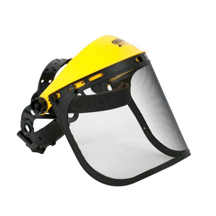 Visière de protection grillagée pour tronçonnage et débroussaillage
