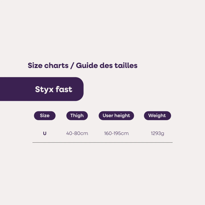 Harnais antichute léger Styx Fast Béal Guide des tailles