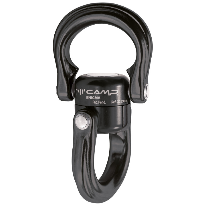 Émerillon CAMP Enigma Black - Anneau pivotant 23kN | Ropeo