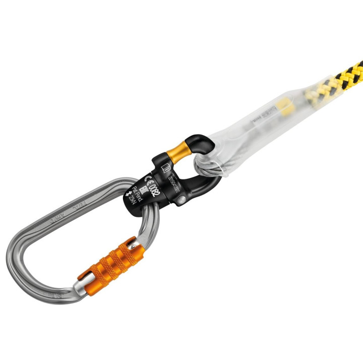 Longe armée réglable Microflip Petzl - EN 358 - 3 longueurs
