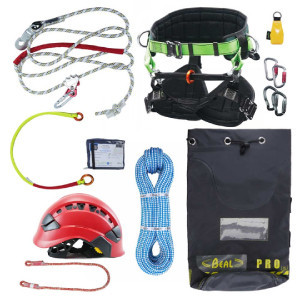 Kit Corde D'Escalade Avec Câble Acier 12mm - 2,4m 3m Ou 3,6m - Pour Arboristes Et Grimpeurs