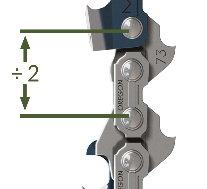 Chaine tronconneuse 34 dents 3/8 1.6mm 68 maillons